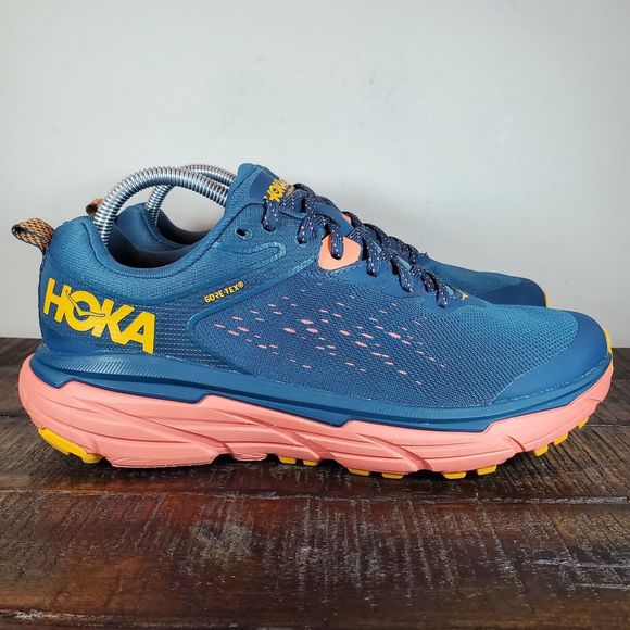 Hoka One One Shoes - Hoka ONE ONE M Challenger ATR 6 GTX Running Shoes Sneakers Womens 9B Blue Pink